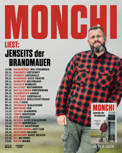 Mehr über den Artikel erfahren Neue Bücher: Monchi (Feine Sahne Fischfilet) auf Lesereise mit neuem Buch „Jenseits der Brandmauer“
